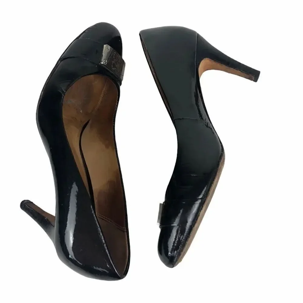 Coach heels pumps black